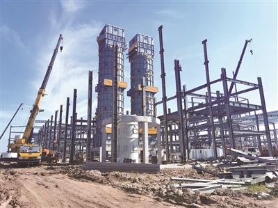 一德粮油公司开始安装钢结构施工与设备